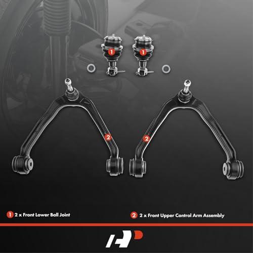 【並行輸入品】A Premium Set of 4, Upper Control Arm, Lower Ball Joint, Compatiの画像