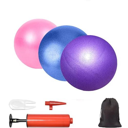 【並行輸入品】JUFANGFIN 3 Pcs Pilates Exercise Mini 6 Inch Yoga Ball Barre S