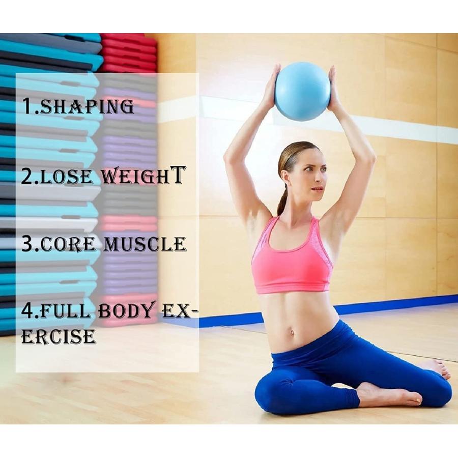 【並行輸入品】JUFANGFIN 3 Pcs Pilates Exercise Mini 6 Inch Yoga Ball Barre S