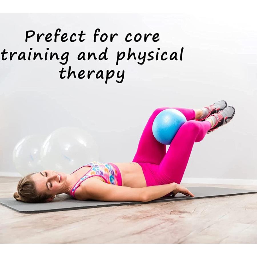 【並行輸入品】JUFANGFIN 3 Pcs Pilates Exercise Mini 6 Inch Yoga Ball Barre S