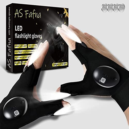 【並行輸入品】AS Fafna LED Flashlight Gloves Gifts for Men Women，Christmas Gif_1