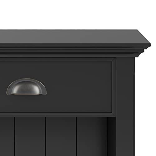 【並行輸入品】SIMPLIHOME ナイトスタンド メタル ブラック 24インチ SIMPLIHOME Acadian SOLID WOOD 2_7
