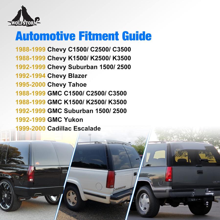 【並行輸入品】WOLFSTORM LED Tail Lights Fit for 1992 1999 GMC Suburban and 198_3