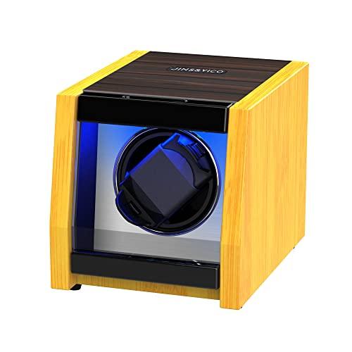 【並行輸入品】JINS&VICO Single Watch Winder for Automatic Watches with LED Illの画像