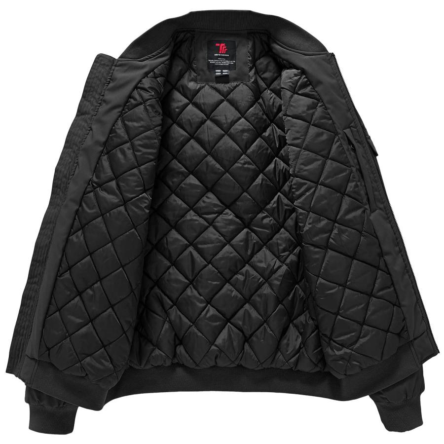 【並行輸入品】TBMPOY Men's Winter Quilted Bomber Jackets for Men Windproof Winの画像