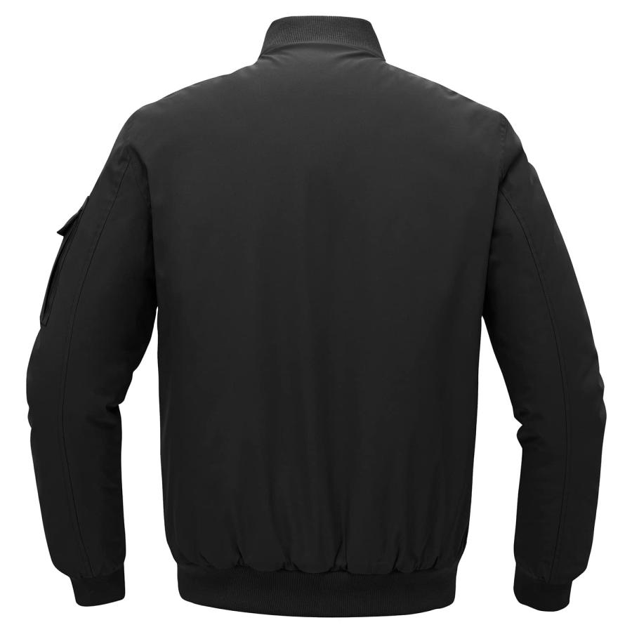 【並行輸入品】TBMPOY Men's Winter Quilted Bomber Jackets for Men Windproof Winの画像