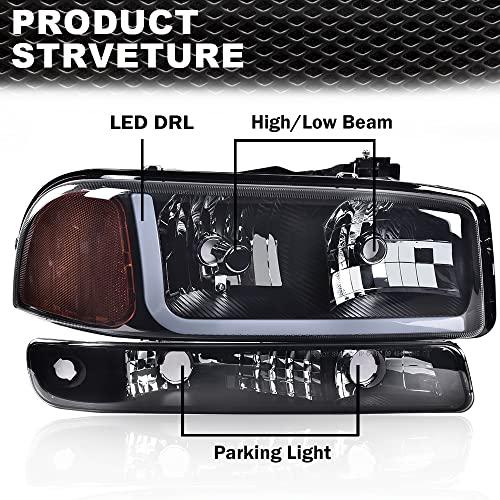 【並行輸入品】CNNELL ヘッドライトアセンブリ GMC 1999 2007 Sierra 1500/2500 2001 2007 Sierr_4