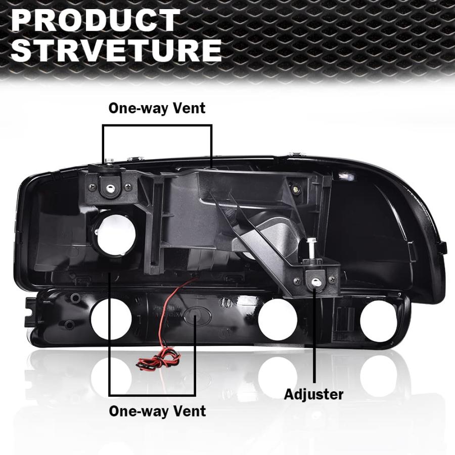 【並行輸入品】CNNELL ヘッドライトアセンブリ GMC 1999 2007 Sierra 1500/2500 2001 2007 Sierr_6