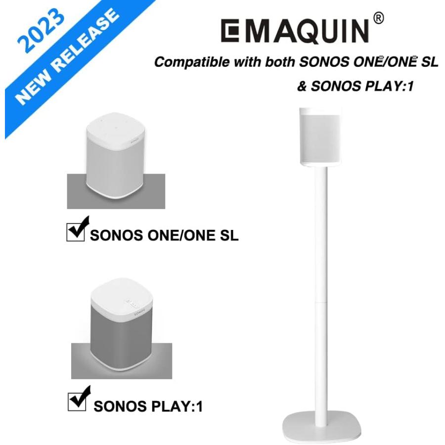 EMAQUIN スピーカースタンド SONOS One/SONOS One SLおよびSONOS Play 1 スピーカー用 (丈｜import-tabaido｜02