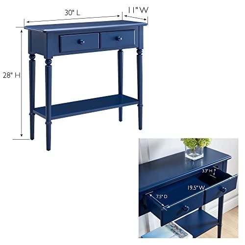 【並行輸入品】Leick Home Coastal Console Table, Navy Blue_4