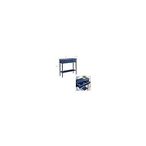 【並行輸入品】Leick Home Coastal Console Table, Navy Blue_5