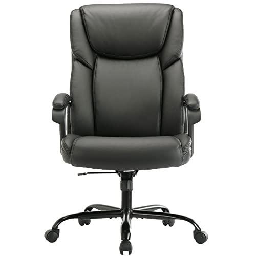 【並行輸入品】ZUNMOS ホームオフィス エグゼクティブデスク ハイバック コンピューター 高さ調節可能 回転タスクランバーヘッドサポートチェ_1
