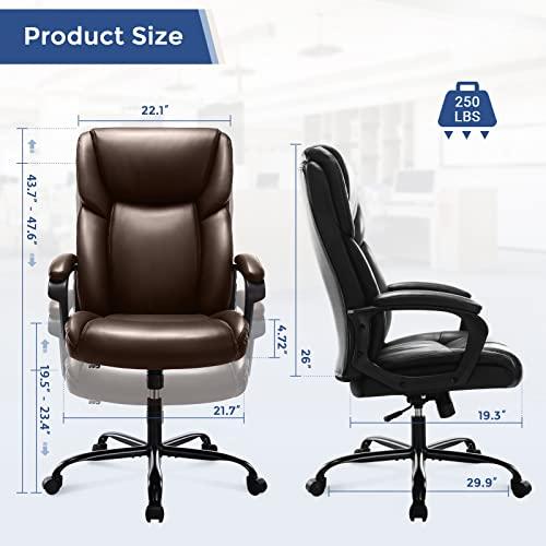 【並行輸入品】ZUNMOS ホームオフィス エグゼクティブデスク ハイバック コンピューター 高さ調節可能 回転タスクランバーヘッドサポートチェ_7