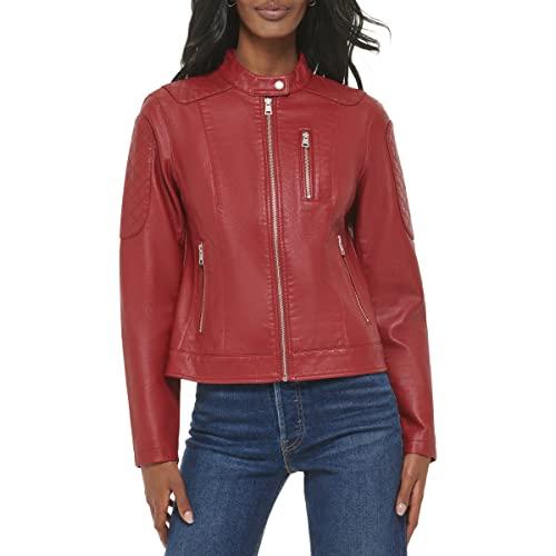 Levi's - 【並行輸入品】Women's Faux Leather Motocross Racer Jacket (Standard and
