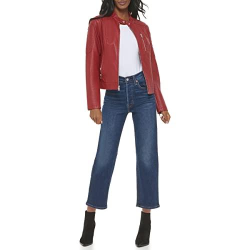 Levi's - 【並行輸入品】Women's Faux Leather Motocross Racer Jacket (Standard and