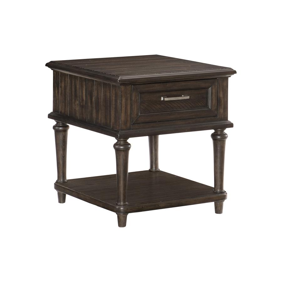 【並行輸入品】Lexicon アーチャーエンドテーブル 流木炭 Lexicon Archer End Table, Driftwood Char_3