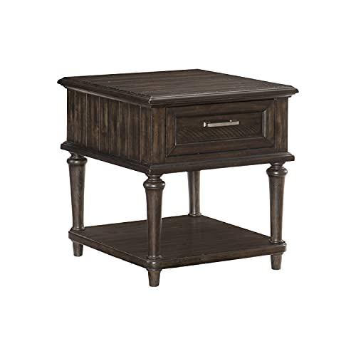 【並行輸入品】Lexicon アーチャーエンドテーブル 流木炭 Lexicon Archer End Table, Driftwood Char_4