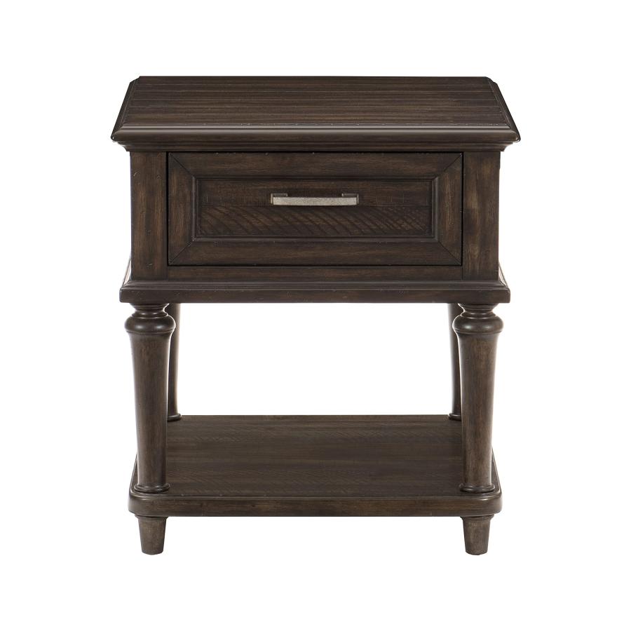 【並行輸入品】Lexicon アーチャーエンドテーブル 流木炭 Lexicon Archer End Table, Driftwood Char_6