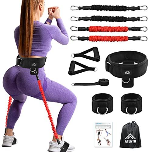 【並行輸入品】ATENTO 12 Pcs Set Resistance Bands for Legs and Butt, Fitness Elの画像