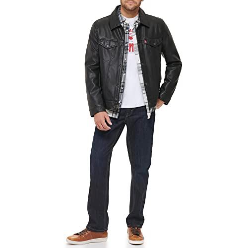 Levi's リーバイス LEATHER TRUCKER JACKET Levi's（リーバイス） 【並行輸入品】Levi's Men's Faux Leather