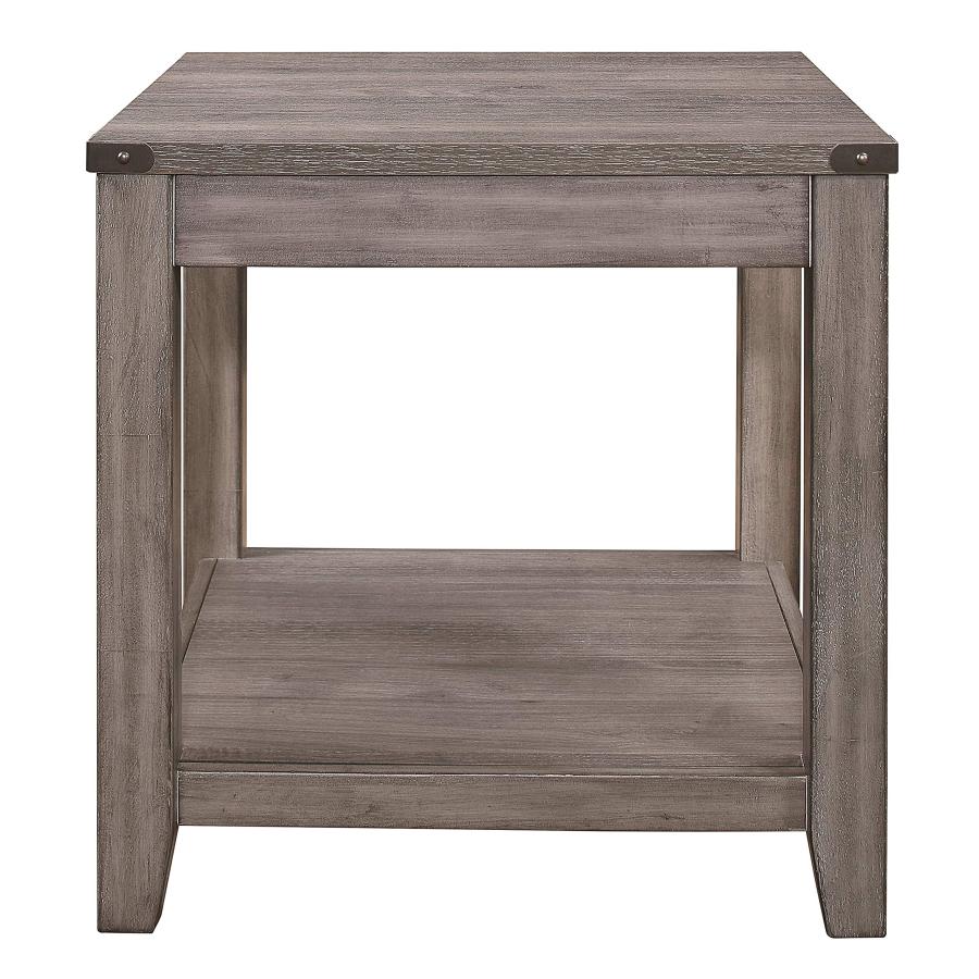 【並行輸入品】Lexicon Zade エンドテーブル ブラウン系グレー Lexicon Zade End Table, Brownish Gr_6