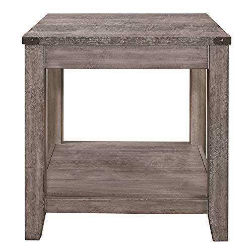 【並行輸入品】Lexicon Zade エンドテーブル ブラウン系グレー Lexicon Zade End Table, Brownish Gr_7