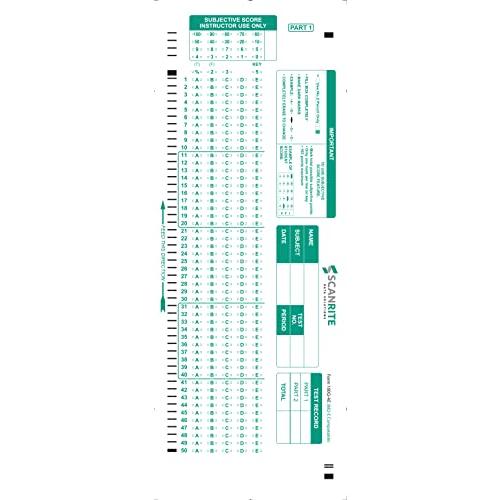 ScanRite 882 E 互換フォーム 100Q AEテストフォーム (25) ScanRite   882 E Scantr 並行輸入品｜import-tabaido｜02