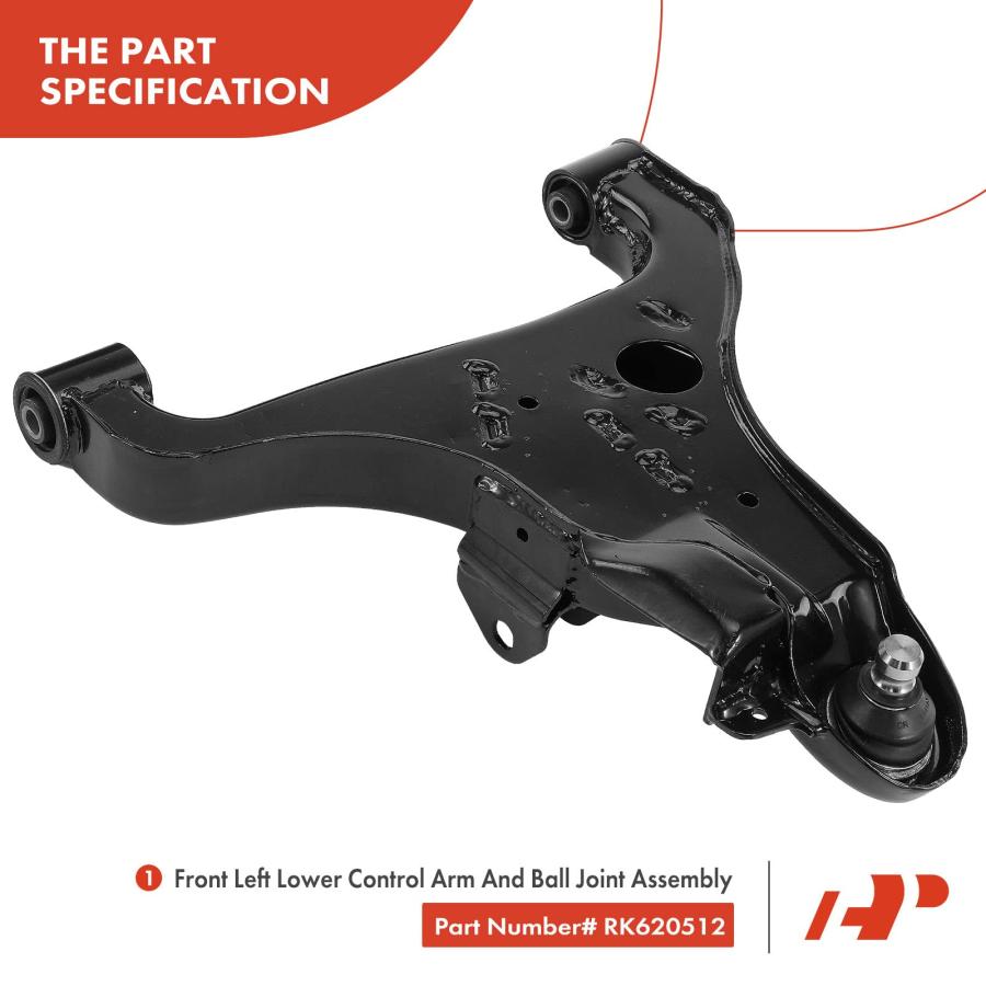 【並行輸入品】A Premium Set of 8, Front Lower Control Arm, Upper Ball Joint, Iの画像