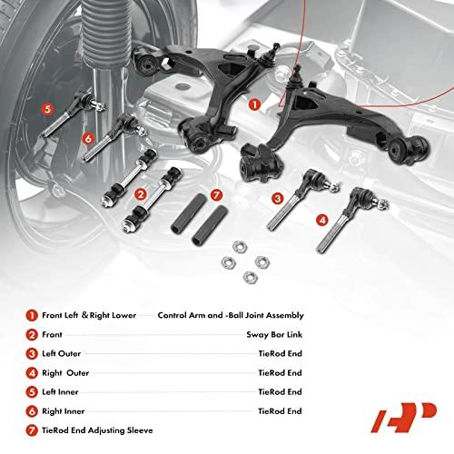 【並行輸入品】A Premium 10Pcs Front Suspension Kit, Lower Control Arm Sway Barの画像