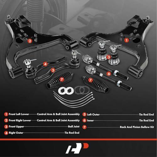 【並行輸入品】A Premium Set of 10, Front Lower Control Arm, Upper Ball Joint,の画像