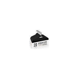 【並行輸入品】House Day ブラックベルベットハンガー 20個パック HOUSE DAY Premium Velvet Hangers,_2