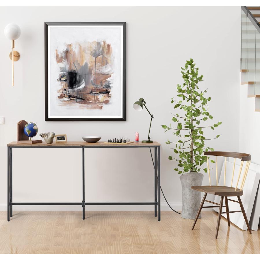 並行輸入品】ELYKEN コンセント付きコンソールテーブル 幅63インチ