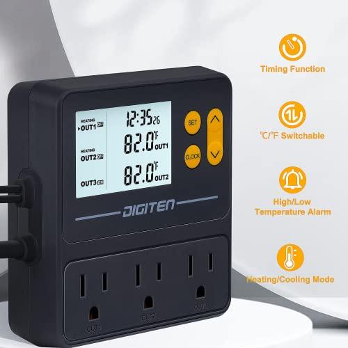 並行輸入品】DIGITEN 温度コントローラー タイマー付き 爬虫類