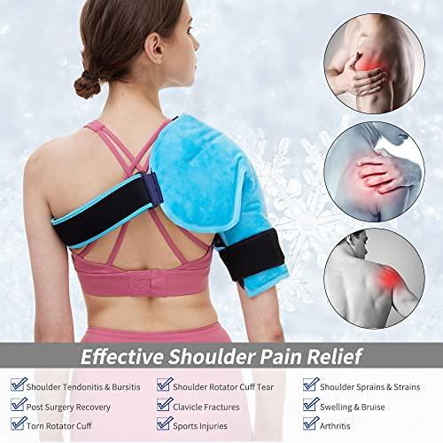 【並行輸入品】Shoulder Ice Pack Wrap for Injuries Reusable Gel Ice Wrap for Shの画像