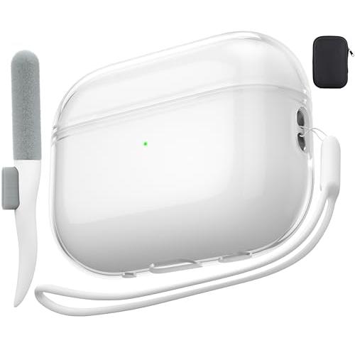Valkit Airpods Pro 第2/第1世代用ケース クリア ソフト TPU AirPods Pro 2 ケース 保護カバ 並行輸入品｜import-tabaido｜02