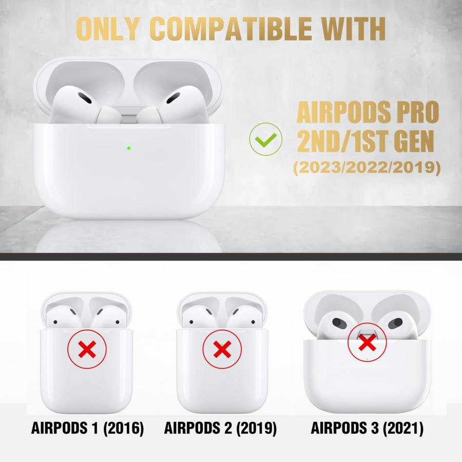 Valkit Airpods Pro 第2/第1世代用ケース クリア ソフト TPU AirPods Pro 2 ケース 保護カバ 並行輸入品｜import-tabaido｜04