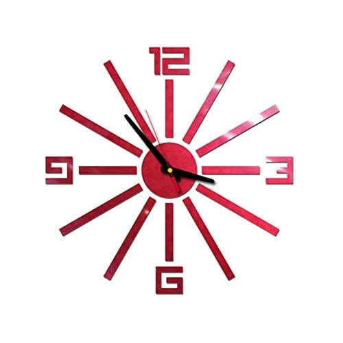 【並行輸入品】Tainrunse Wall Clock 3D Roman Numbers Wall Mounted Punch Free Ac_1
