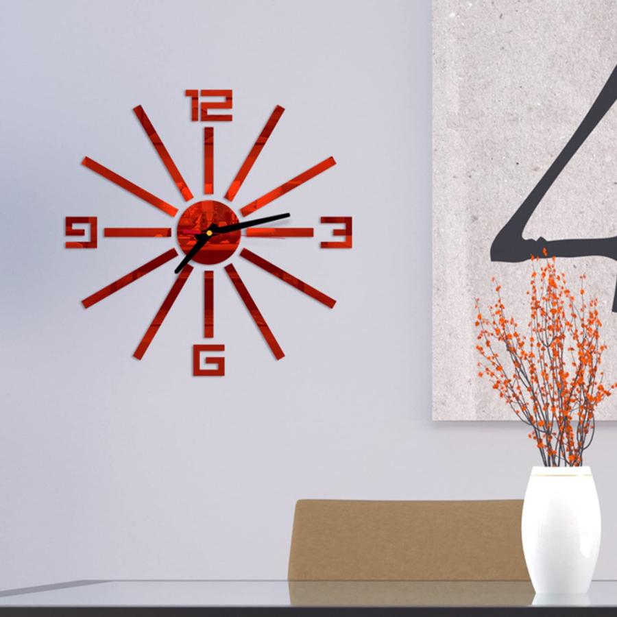 【並行輸入品】Tainrunse Wall Clock 3D Roman Numbers Wall Mounted Punch Free Ac_3