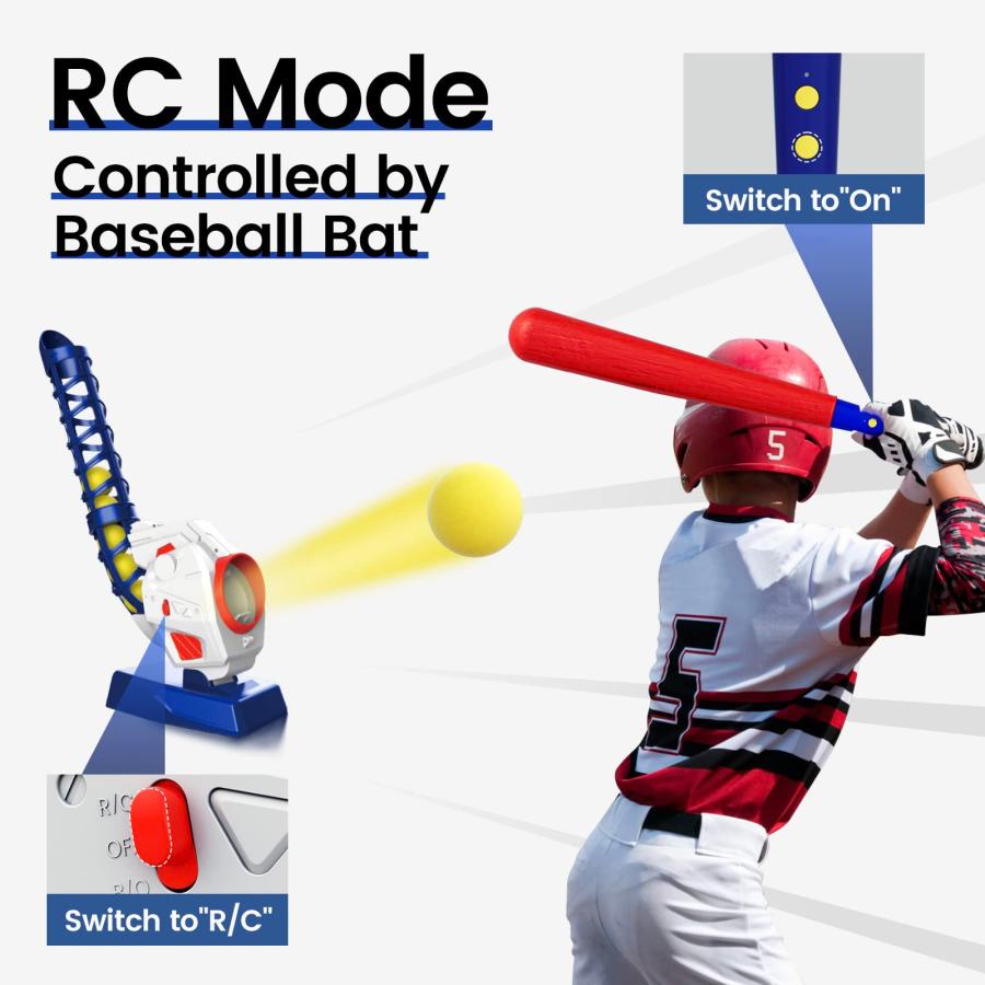 【並行輸入品】Tecnock 2 in 1 RC Tennis Baseball Pitching Machine   Chargable Tの画像