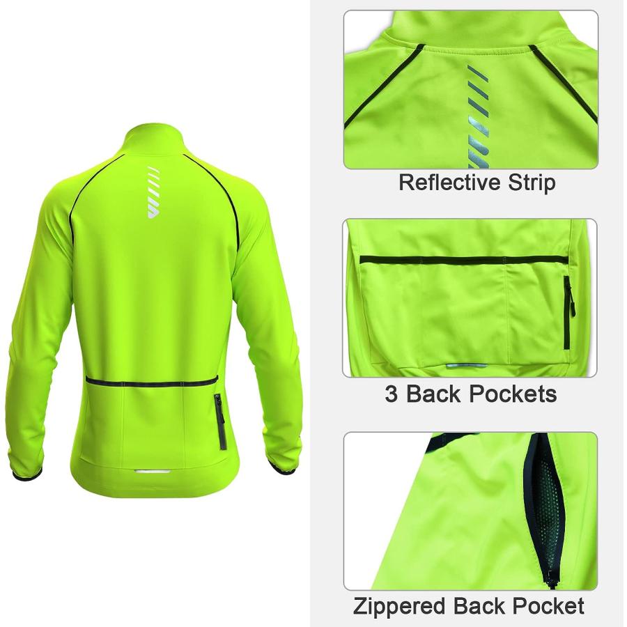 【並行輸入品】Wulibike Cycling Jackets for Men  Reflective Running Jacket Men W 並行の画像