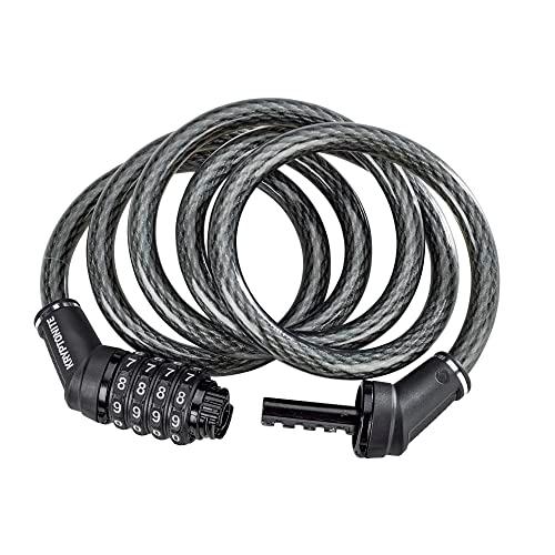 【並行輸入品】Kryptonite コンボバイクロックケーブル 6フィート x 12mm スチールケーブル リセット可能なコンビネーション&明る