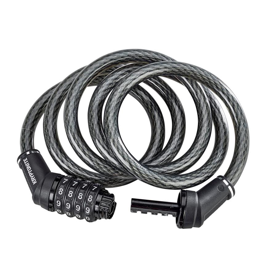 【並行輸入品】Kryptonite コンボバイクロックケーブル 6フィート x 12mm スチールケーブル リセット可能なコンビネーション&明る