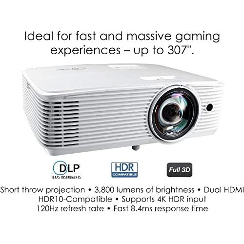 Optoma GT1080HDRx Short Throw Gaming Projector | Enhanced Gaming 並行輸入品｜import-tabaido｜04