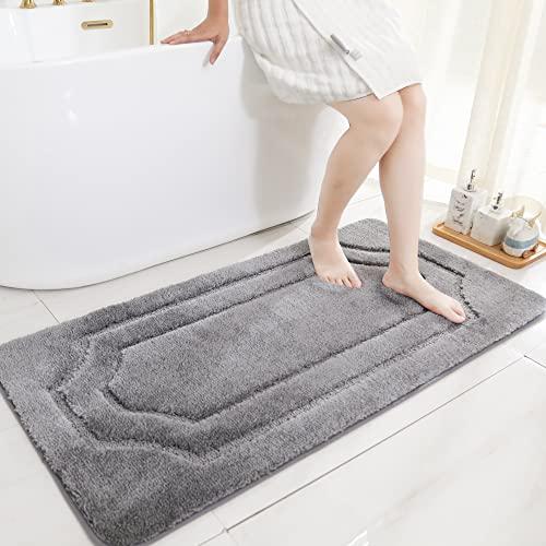 【並行輸入品】BEQHAUSE Bathroom Rugs Soft\u0026 Absorbent Non Slip Bath Mats for Baの画像