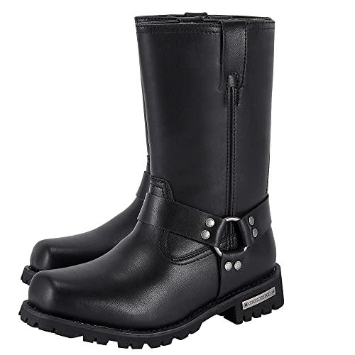 【並行輸入品】Dream Apparel Men's 11in Harness Motorcycle Boots for Riding， Sq_1
