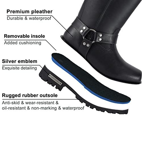 【並行輸入品】Dream Apparel Men's 11in Harness Motorcycle Boots for Riding， Sq_4