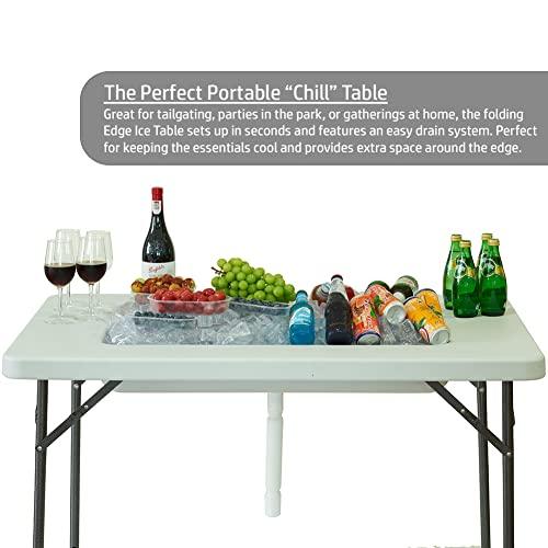 【並行輸入品】Modern Home 4' Foldable Party Ice Bin Table with Edge and Skirt_7