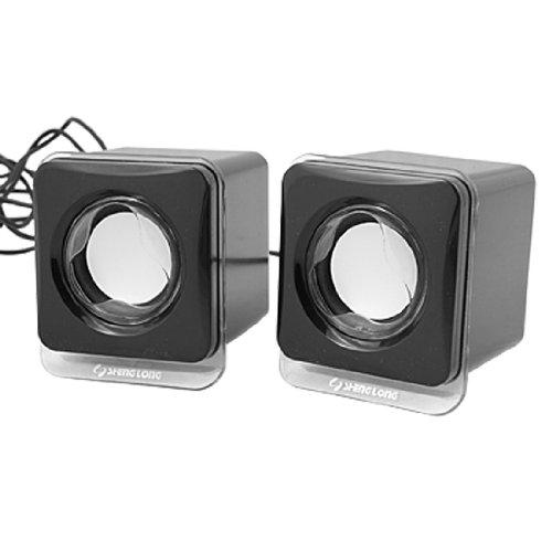 おすすめ品 Qtqgoitem Portable Couple Black USB Mp3 MP4 Player Audio Speaker 並行輸入品