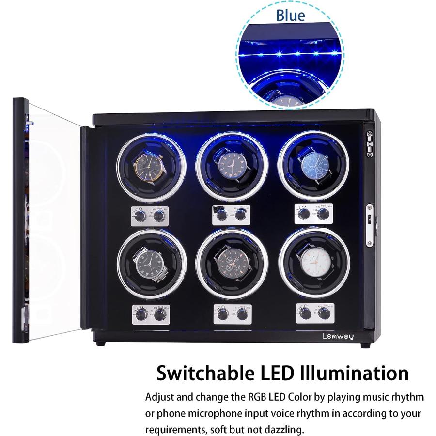 【並行輸入品】Lenway Watch Winder with Mute Mabuchi Motor  Automatic Watch Wind　並行の画像