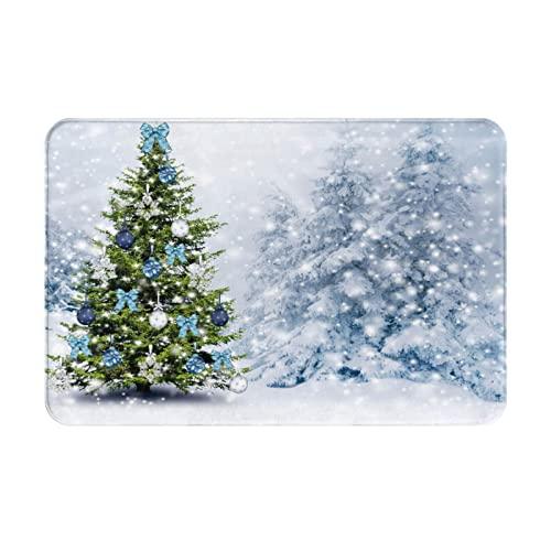 【並行輸入品】YARZVJM Christmas Tree Floor Mat Winter Holiday Indoor Doormat Nの画像